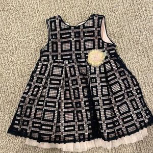 NWOT SFPF 24 months navy blue dress